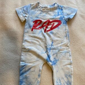 Rad Blue and White Kids Footie